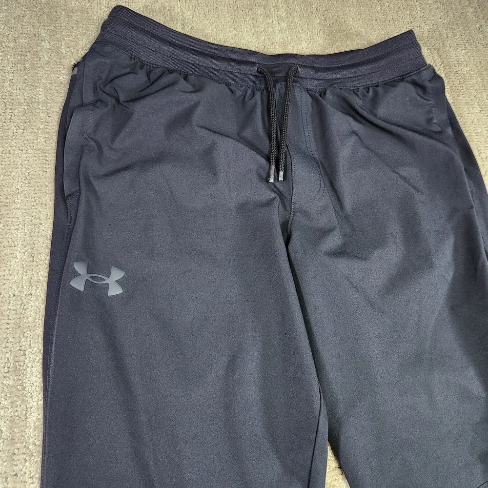 Under Armour Joggers Men Large Sportstyle Elite Woven Black  Athleisure Training